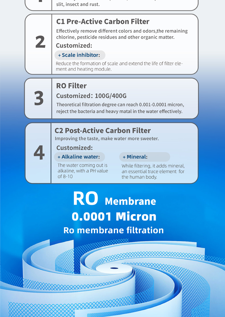 Purificador de agua estancada eficiente