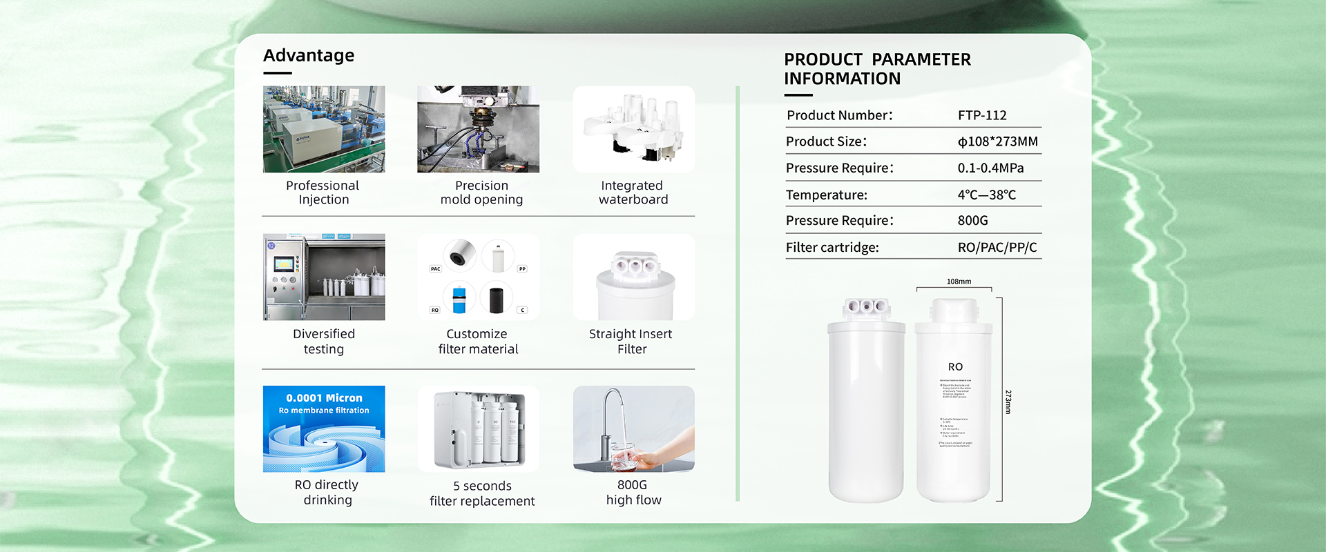 fabrica de filtros de agua potable